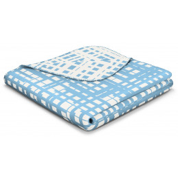 Плед Biederlack Bright Bouquet Sketch aqua