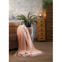 Плед Biederlack Wohndecke Folk terracota