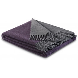 Плед Biederlack Plaid purple-graphit