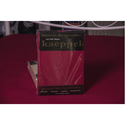 Sheet flannel Kaeppel color burgundy