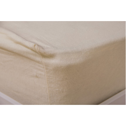 Sheet flannel Kaeppel color linen