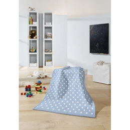 Плед Biederlack Lovely&Sweet Dots blue