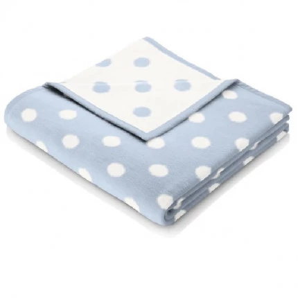 Плед Biederlack Lovely&Sweet Dots blue