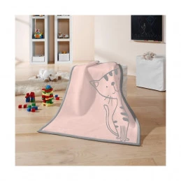 Плед Biederlack Lovely&Sweet Kitty Rose