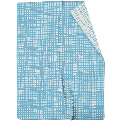 Плед Biederlack Bright Bouquet Sketch aqua