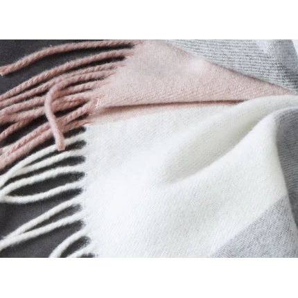 Плед Biederlack Soft Impression Karo rose