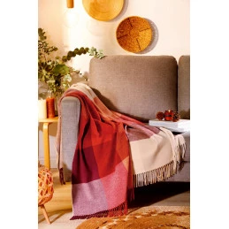 Плед Biederlack Plaid Various terra