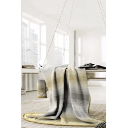 Плед Biederlack Cotton Home strype natural
