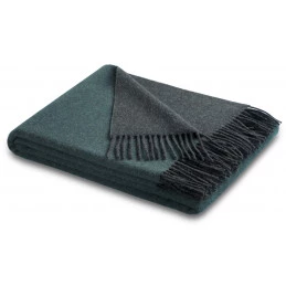 Плед Biederlack Plaid petrol-antraz