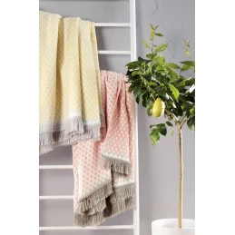Плед Biederlack Wohndecke Bright Day coral