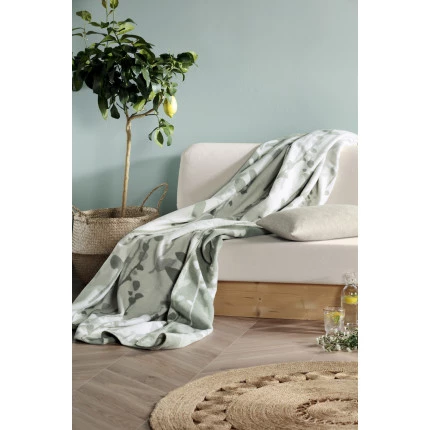 Плед Biederlack Wohndecke Eucalyptus natur