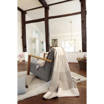 Плед Biederlack Wohndecke Timeless beige