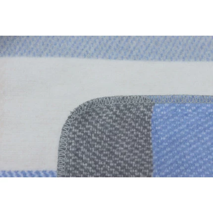 Плед Biederlack Wohndecke Interlocked blue