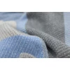 Плед Biederlack Wohndecke Interlocked blue
