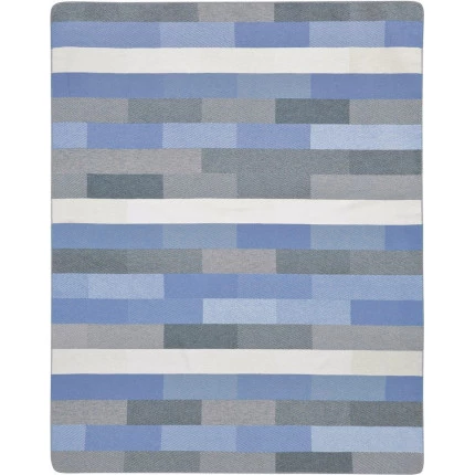 Плед Biederlack Wohndecke Interlocked blue