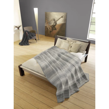 Плед Biederlack Wohndecke Lines grey
