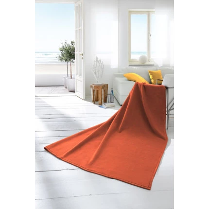 Плед Thermosoft terracotta