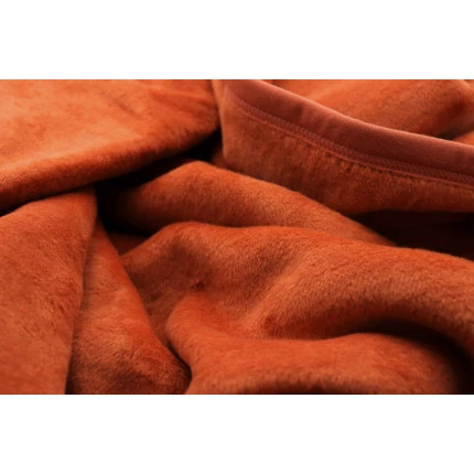 Плед Uno Cotton terracotta