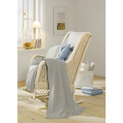 Плед Biederlack Britta Silver Wool