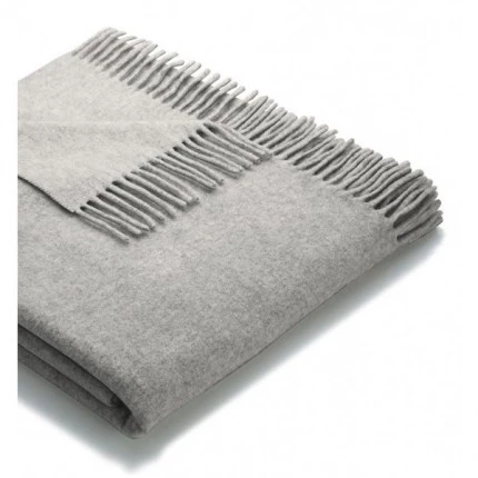 Плед Biederlack Britta Silver Wool